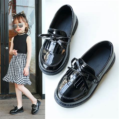 Kids Outfits Girls, Kids Dress Shoes, Girls Shoes, Black Leather Shoes, Black Shoes, Girls ...