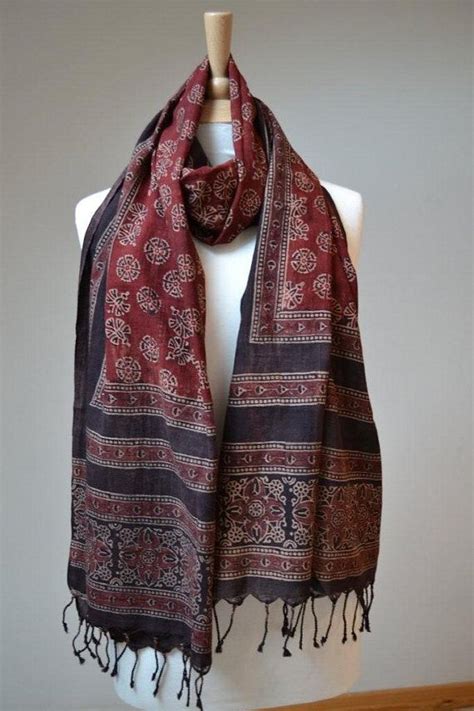 Ajrak hand-printed Shawl | Fashion, Indian wear, Scarf