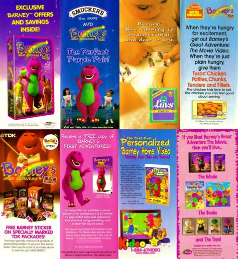 Barney Product Guide