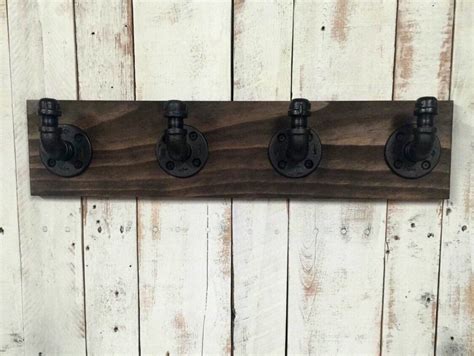 Towel Rack with Hooks-Pipe Towel Rack-Towel Hanger-Industrial | Etsy