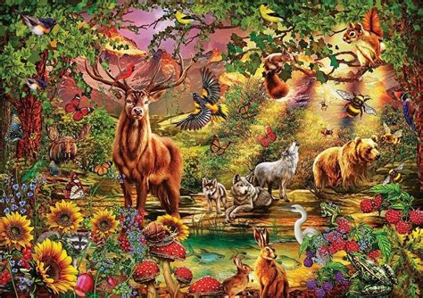 Jigsaw Puzzle 1000 Pieces Magic Forest Puzzle for Adults | Etsy