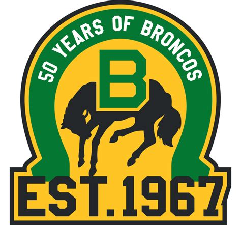 Swift Current Broncos Logo - Anniversary Logo - Western Hockey League (WHL) - Chris Creamer's ...