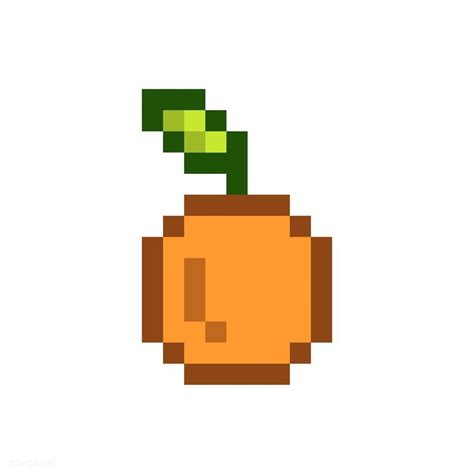 Orange Pixel Art