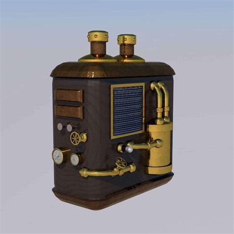 Steampunk Computer Case - 3D Model by Mawgush