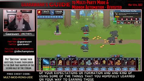 Gaarawarr's Guide to Modron Automation & Multi-Party Mode (Revisited) | Idle Champions | D&D ...