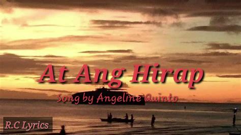 AT ANG HIRAP_ by, Angeline Quito ft (lyrics).. - YouTube