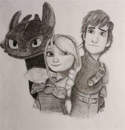 Toothless And Hiccup Drawing