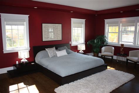 Gray And Red Bedroom Ideas