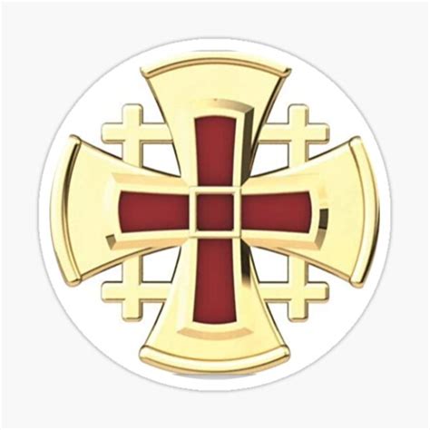 "Crusader Cross Design" Sticker for Sale by nolemaestro | Redbubble