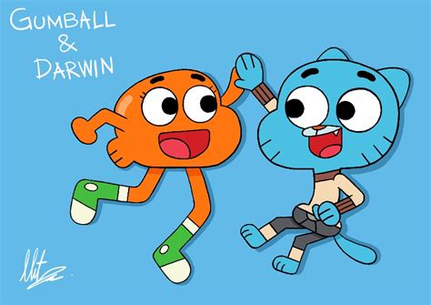 Gumball and Darwin by RadiumIven on DeviantArt