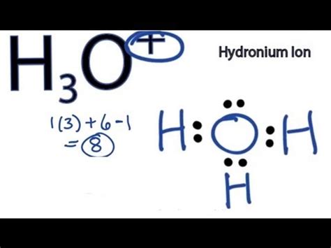 Lewis Dot Structure Of H3o , Hydronium Ion