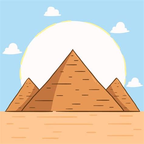 Hand Drawn Pyramids Vector 213986 Vector Art at Vecteezy