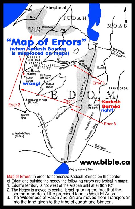 The historical transjordan territory of the Edomites in the Bible ...