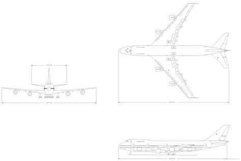 Boeing 747 400 Blueprints