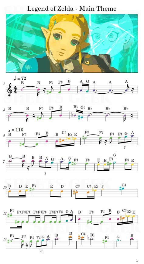 Legend of Zelda - Main Theme | Easy Sheet Music