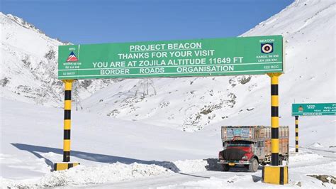 Despite heavy snowfall, Zojila pass open in January, courtesy BRO – The Dispatch