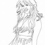 Miley cyrus coloring Pages  Hellokidscom sketch template