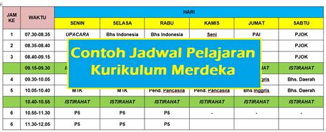 171 Contoh Gambar Jadwal Pelajaran Sd - MyWeb