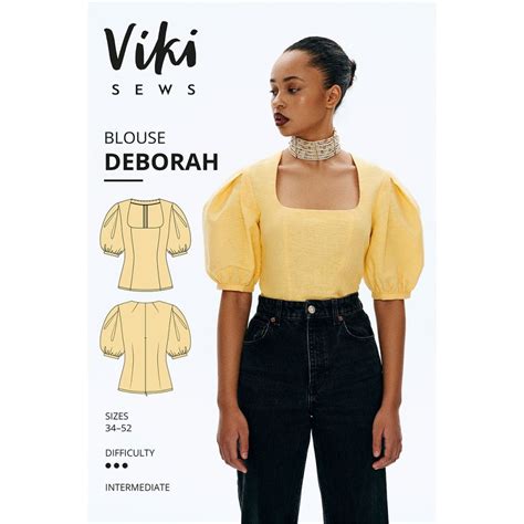 Deborah Blouse Viki Sews Sewing Pattern. Size 6-24. | Sew Essential