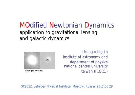 MOdified Newtonian Dynamics