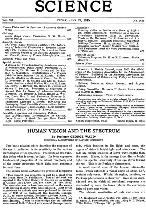 Human Vision and the Spectrum | Science