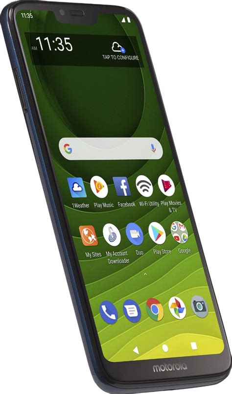 Best Buy: TRACFONE Motorola moto g⁷ optimo maxx Marine Blue ...