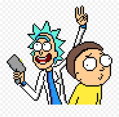 Pixilart - Rick And Morty Pixel Art Emoji,Rick And Morty Emojis - free transparent emoji ...