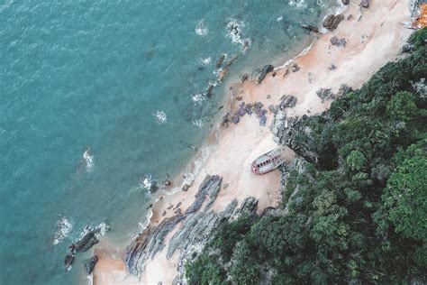 Aerial Footage of a Shipwreck on a Beach · Free Stock Photo