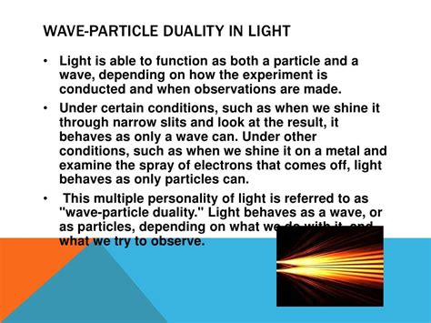 Wave particle duality