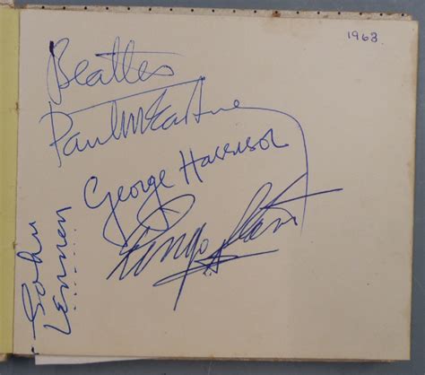 Beatles Autographs | Examples from 1963