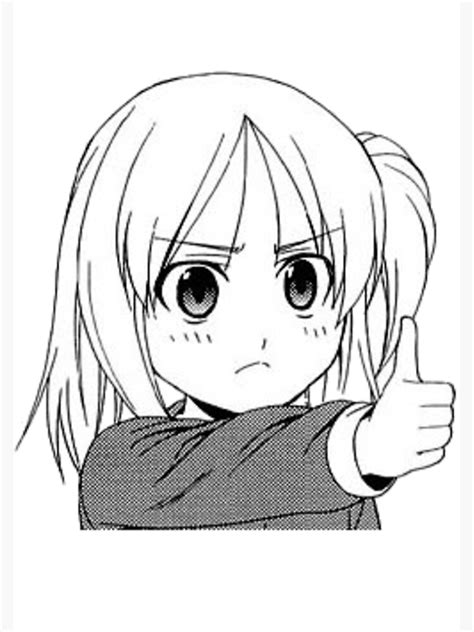 "Thumbs up anime girl meme" Poster for Sale by TotSpieler | Redbubble