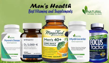 Top 11 Vitamins and Herbal Supplements for Men's Health