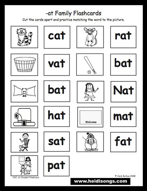 An Family Words Worksheets Free