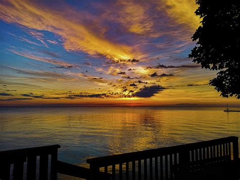 Lake St. Clair Sunrise Photograph by Mark Hewer - Fine Art America