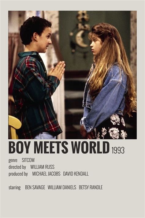 Boy Meets World | Film posters vintage, Film posters minimalist, Iconic ...