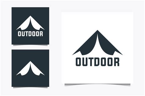 Tent Logo Design Vector Graphic by Bayu_PJ · Creative Fabrica