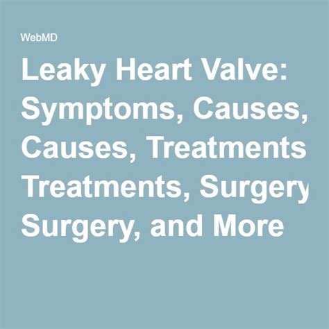 Leaky Heart Valve: Symptoms, Causes, Treatments, Surgery, and More | Occipital neuralgia ...