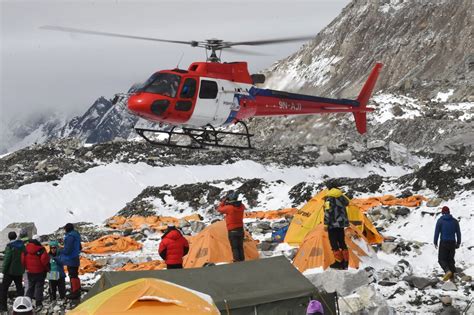 Nepal Earthquake: Mount Everest Avalanche Wounded Get Rescue Choppers - NBC News