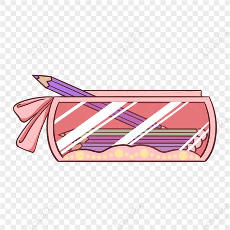 Transparent Pink Pencil Case Clipart,stationery,transparency,pencils ...