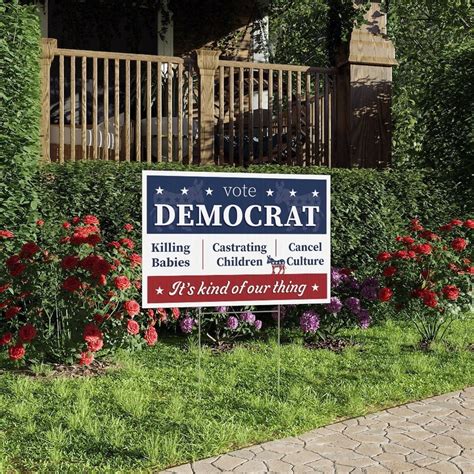 Democrat Political Yard Sign - Etsy