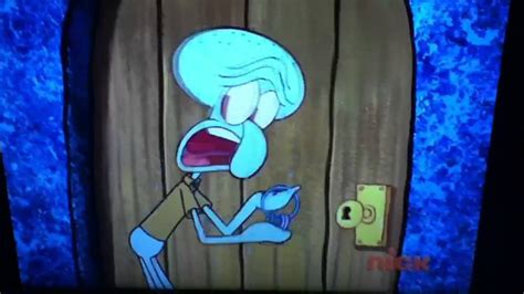 Squidward is afraid of Spongebob - YouTube