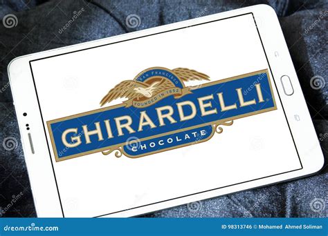 Ghirardelli chocolate logo editorial photo. Image of kinder - 98313746