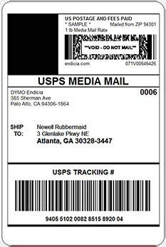 Unique Usps Media Mail Label Packaging For Your Brand