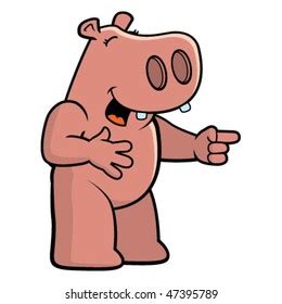 Hippo Laughing Stock Vector (Royalty Free) 47395789 | Shutterstock