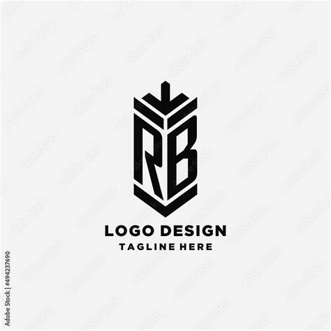 Initials RB shield logo design, creative monogram logo inspiration Stock Vector | Adobe Stock