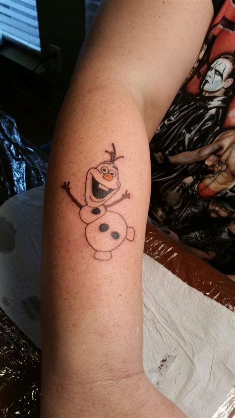 olaf tattoo, olaf arm tattoo, frozen tattoo, disney tattoo, disney ...