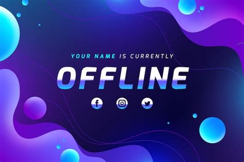 Free Vector | Abstract offline twitch banner template