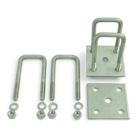 Leaf Spring Stainless Steel U-Bolt Kit Fits 2 x 2 Axles 5 1/4 in Long