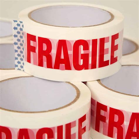 Fragile tape ideal for sealing boxes with breakables BUY ONLINE