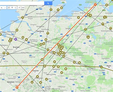 Ley Linien Karte Deutschland - DEUTSCHLAND-GER KWL